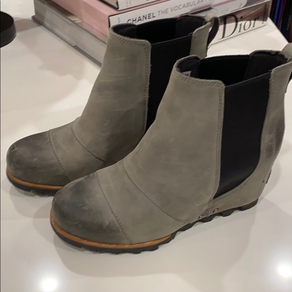 sorel lea wedge boots